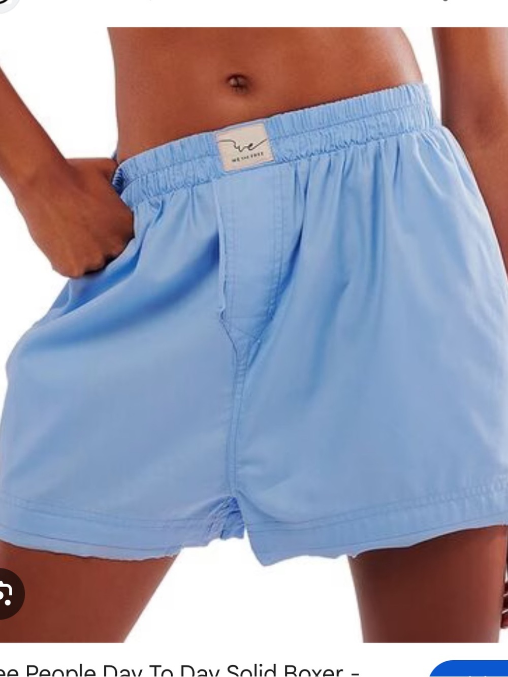 We The Free Light Blue day to day solid boxers size small.